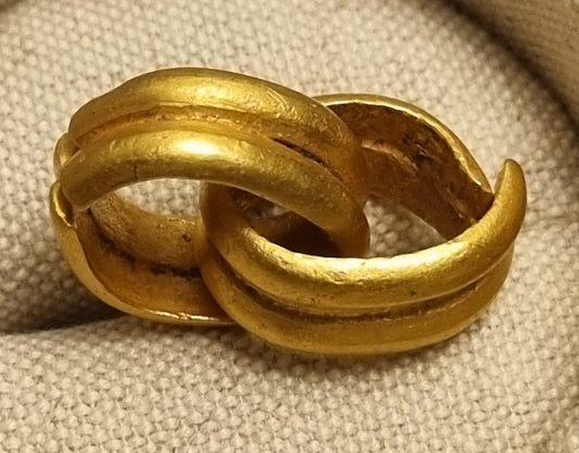 Our first gold! 3,200 year old Bronze age.