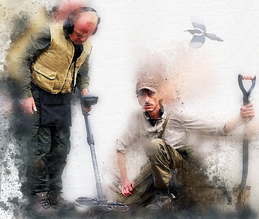 Searching: Detectorists A3 Print