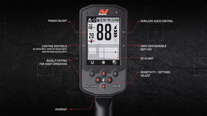 Manticore metal detector user interface display screen