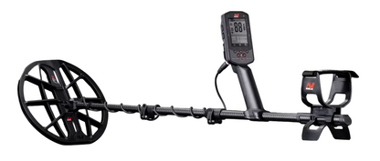 Minelab Manticore metal detector full view with telescopic shaft