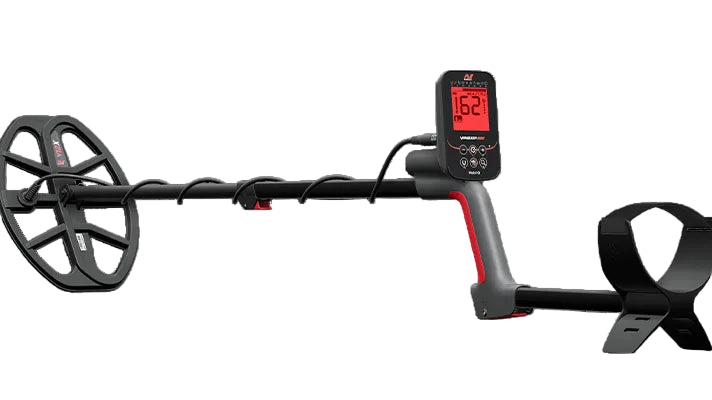 Metal detector with a digital display 